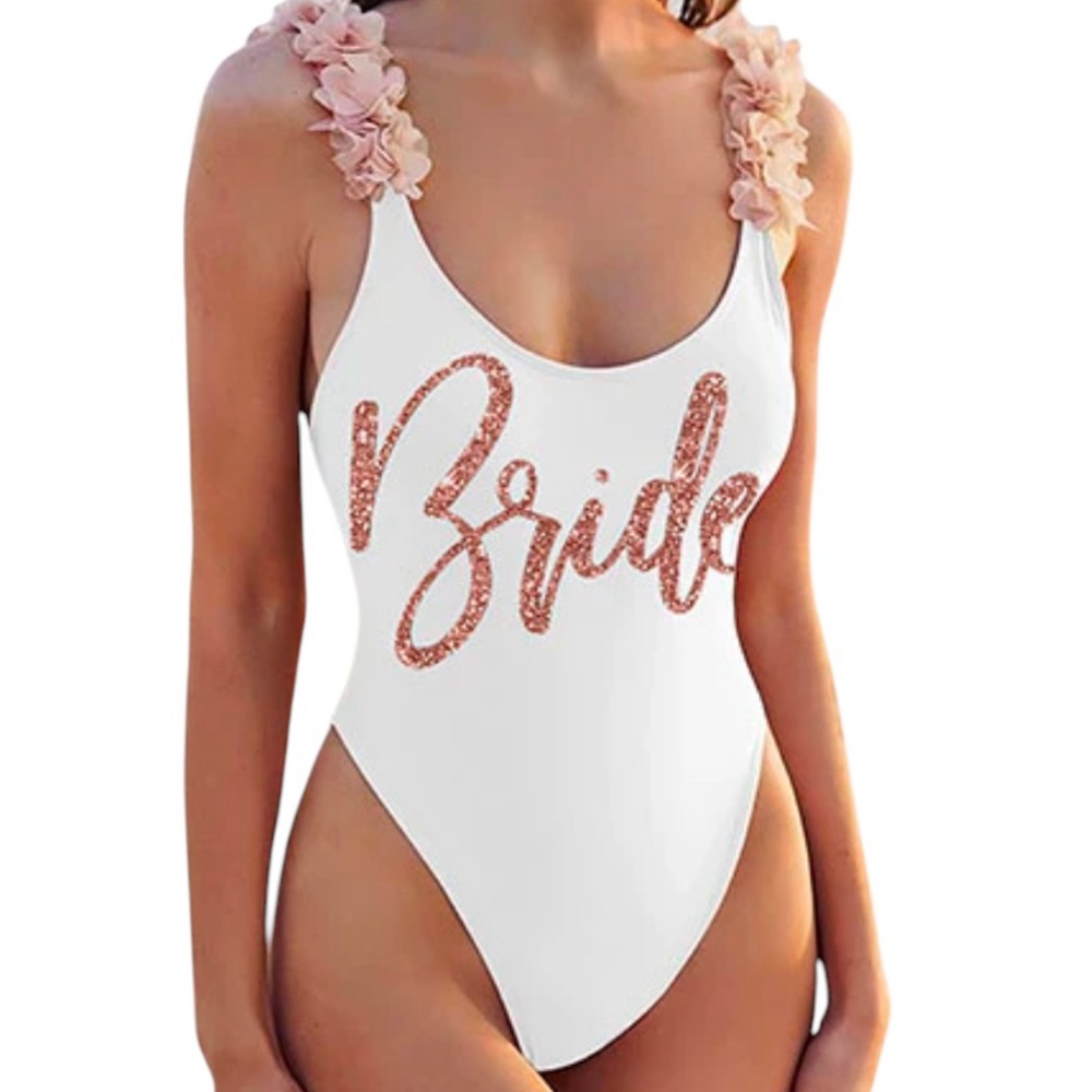 White Bride One Piece Swimsuit